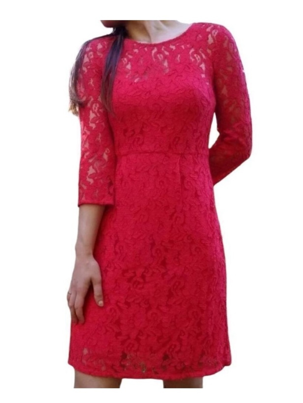 Madewell’s Broadway and Broome Red Lace Women’s Dress